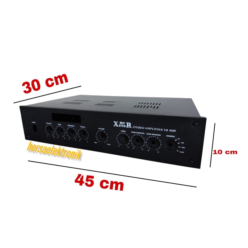 box power amplifier XR 0251/0205 plus usb