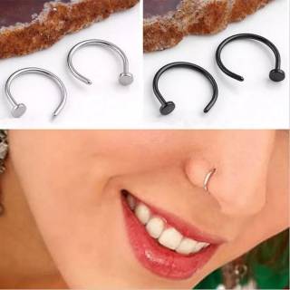 2pcs Cincin Tanpa Tindik Anting Ring Clip Klip Palsu untuk 2pcs Cincin Tanpa Tindik Anting Ring Clip Klip Palsu untuk