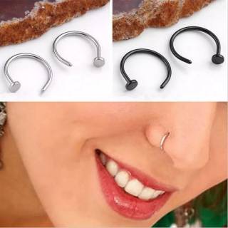 2pcs Cincin Tanpa Tindik Anting Ring Clip Klip Palsu  untuk 