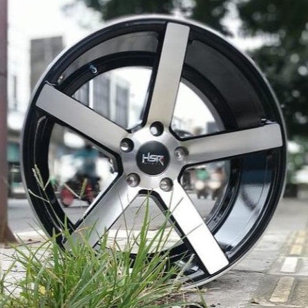 Velg Mobil HSR NE3 VOSSEN CV3 10296 Ring 18 Velg Racing HSR R18 PCD 5X114,3 Black Polish