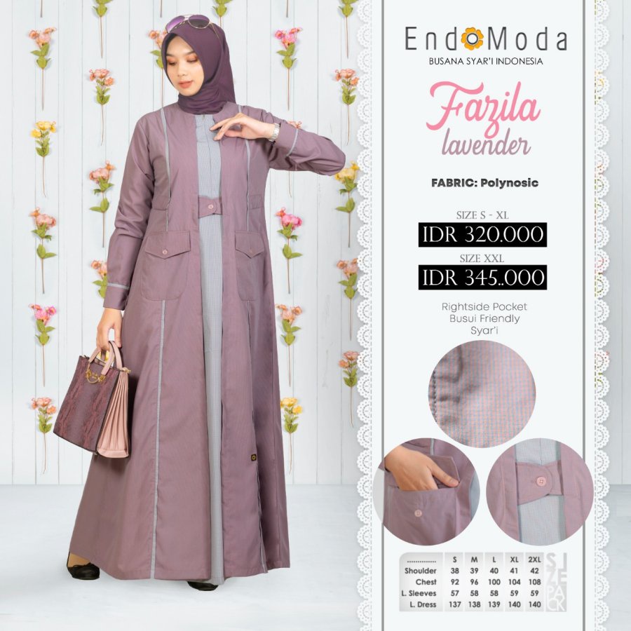 JUAL GAMIS TERBARU FAZILA BY ENDOMODA
