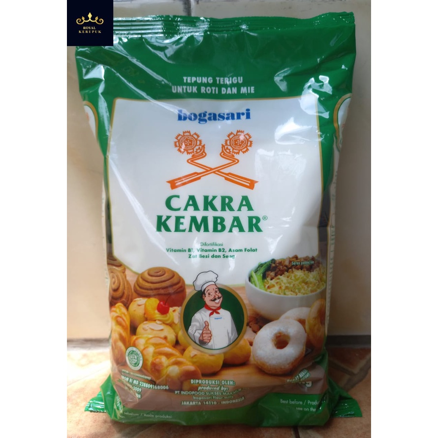 

Tepung Bogasari Cakra Kembar 1 Kg