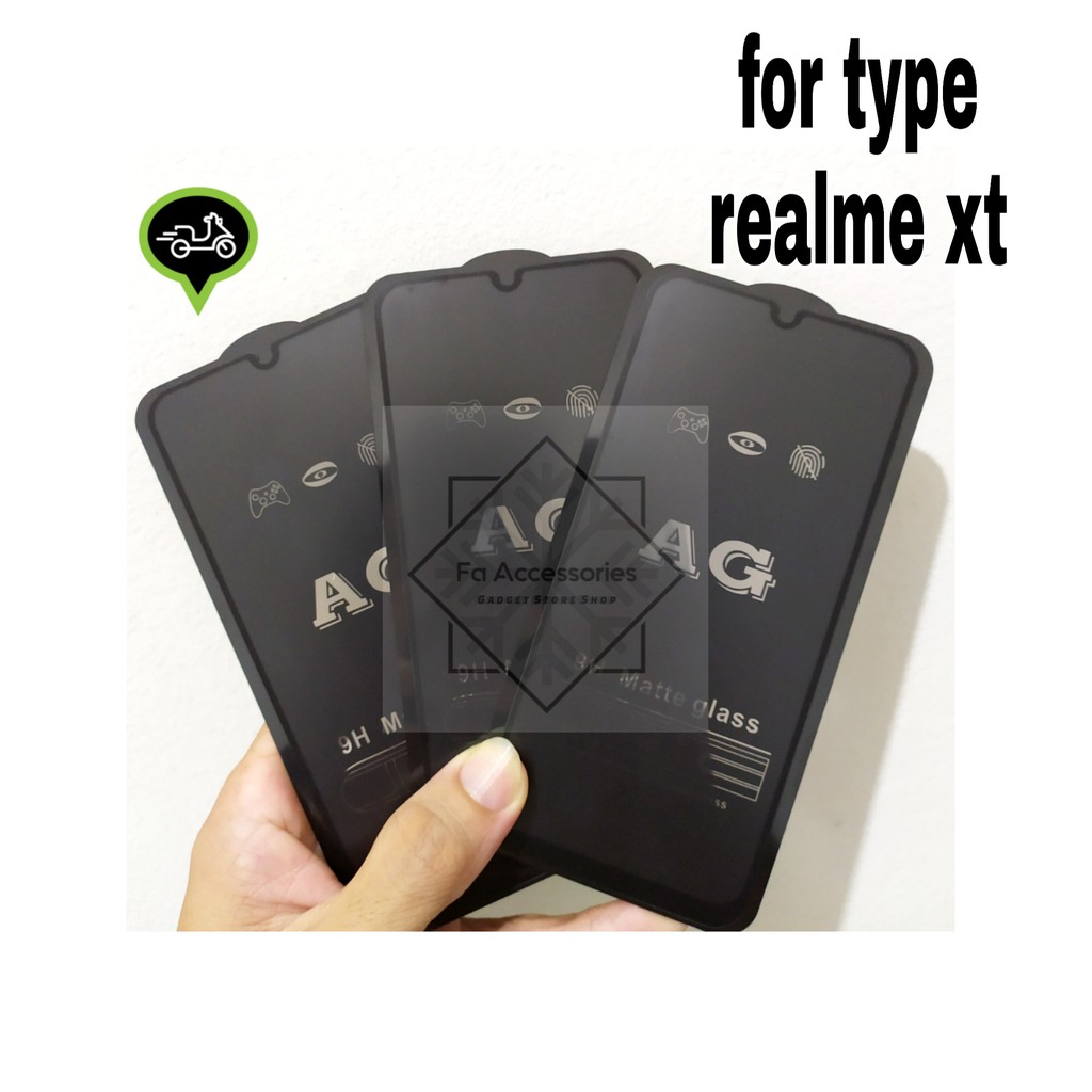 tempered matte glass realme x2 x2pro xt NARZO 20 20pro pro 30 30A 50A 50i PRIME i a anti gores glear anti minyak