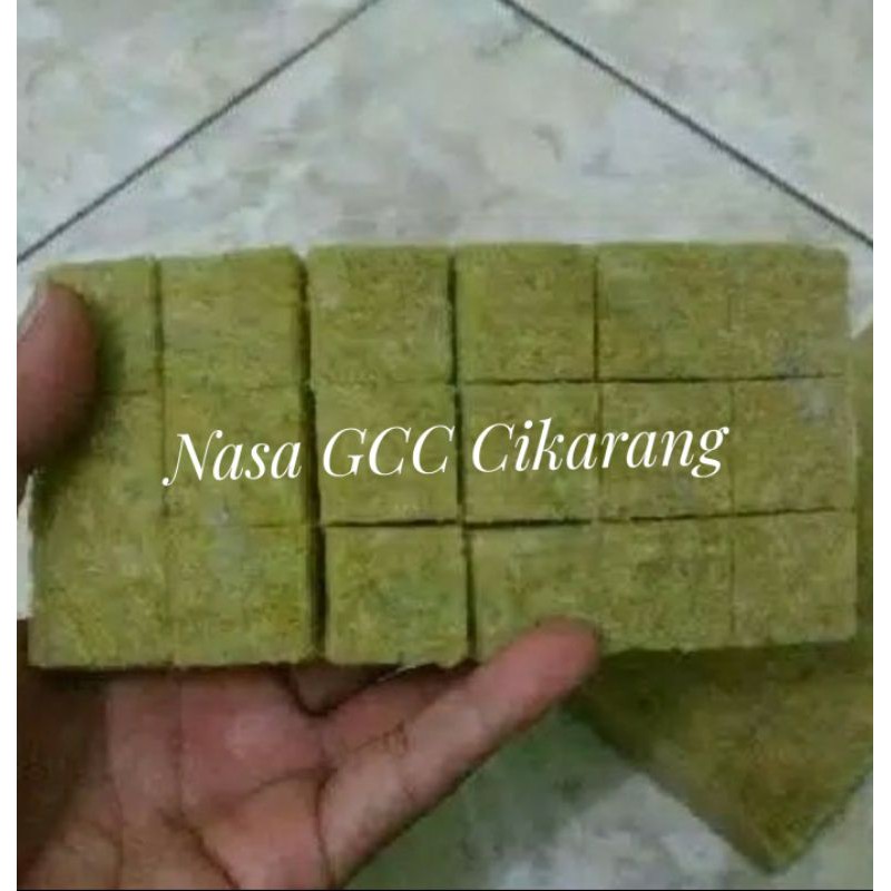 Rockwool Cultilene hidroponik Siap Pakai 18 kotak/lubang ukuran 15x7.5x2.5