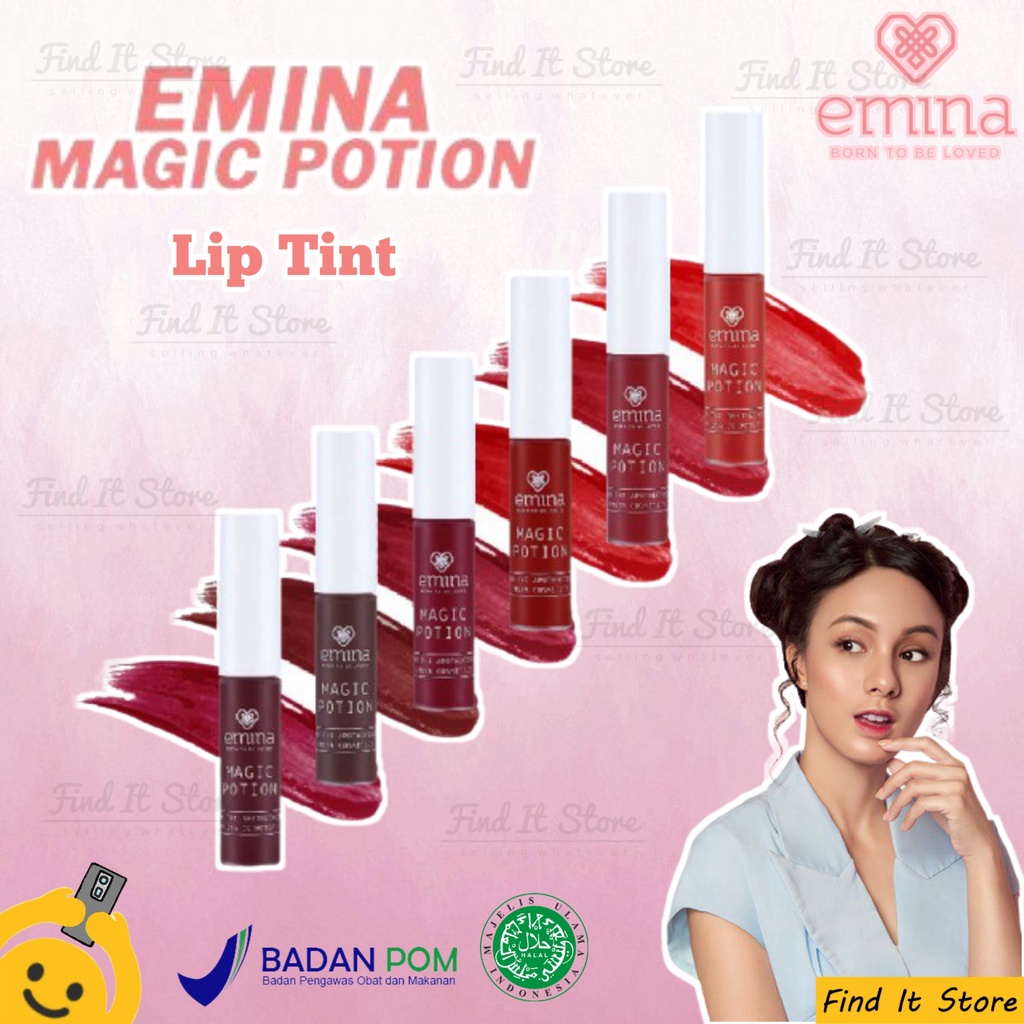 Emina Magic Potion Lip Tint | Liptint | BPOM | Water Liptint | Original