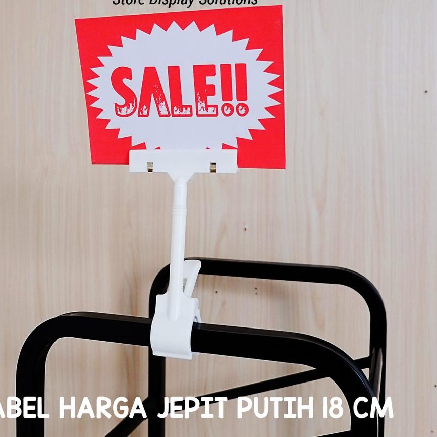 

Best! LABEL PRICE TAG JEPIT HARGA JEMPOL PUTIH 18CM / 5 PCS