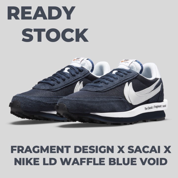 Fragment Design x Sacai x Nike LD Waffle Blue Void