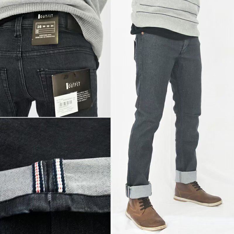 CELANA JEANS PRIA SELVEDGE ACCENT THE ORIGINAL OUTFIT TERBARU