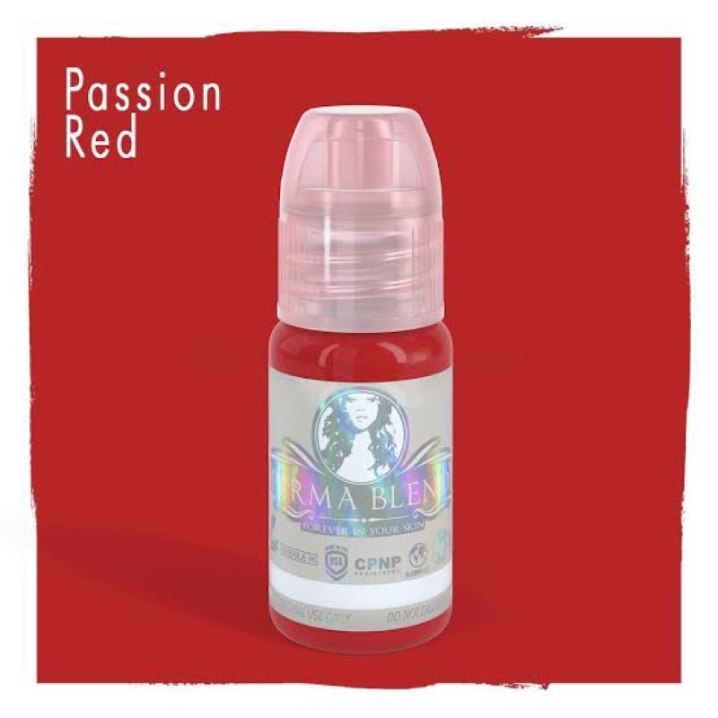 TINTA SULAM BIBIR ORIGINAL PERMABLEND MADE IN USA PASSION RED 15 ML