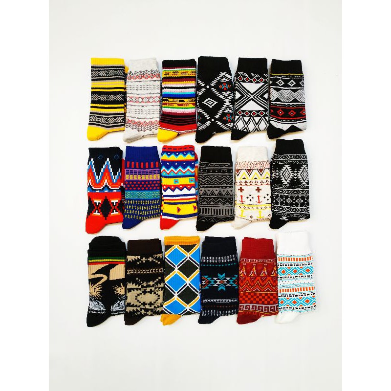 kaos kaki pria pattern 12pasang 3lusin premium kaos kaki tribal kaos kaki casual