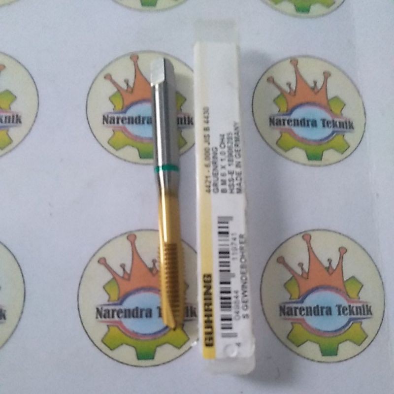 Tap M6 x 1 guhring HSS-E coating tap untuk stainless original