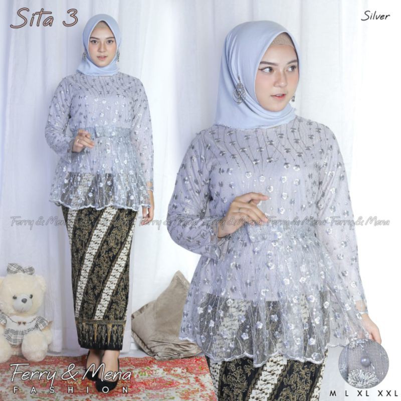 Fanstore - Set Kebaya Tulle Bordir Sita 3