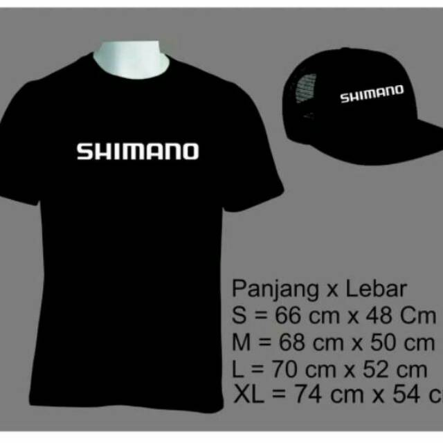 Tshirt KAOS SHIMANO DAN TOPI SHIMANO