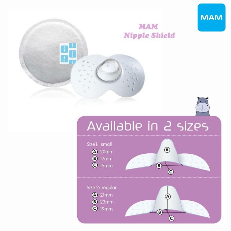 MAM Silicone Nipple Shield | Pelindung Puting | Nipple Protector Anti Lecet | Penyambung Puting