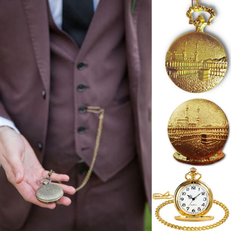 TERLARIS pocket watch islam, Tanah suci mekkah gambar KA'BAH