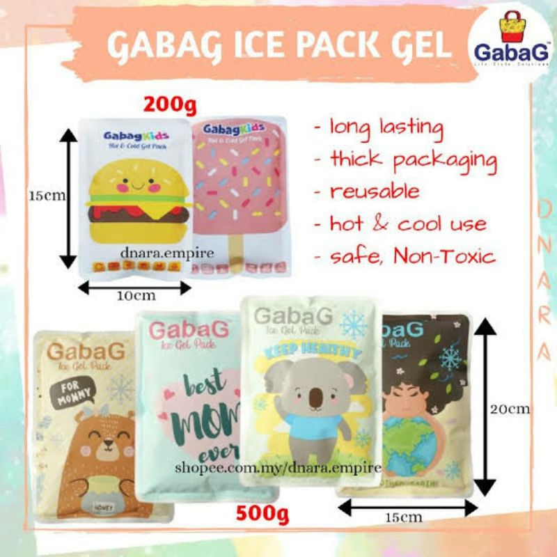 BKA GabaG ICE GEL PACK , Pendingin Asi , Dry ice GabaG