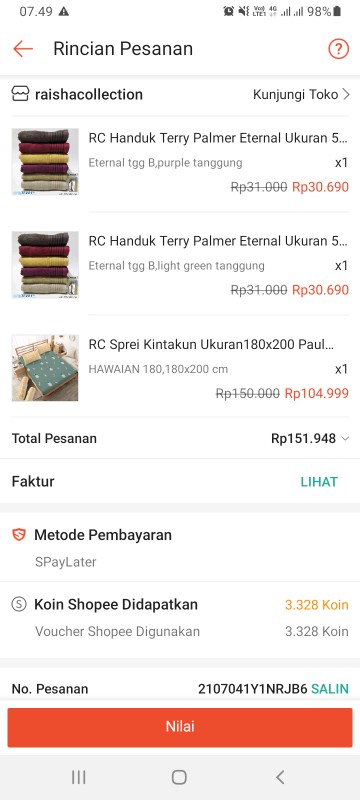 Rc Handuk Terry Palmer Eternal Ukuran 50×100 Cm