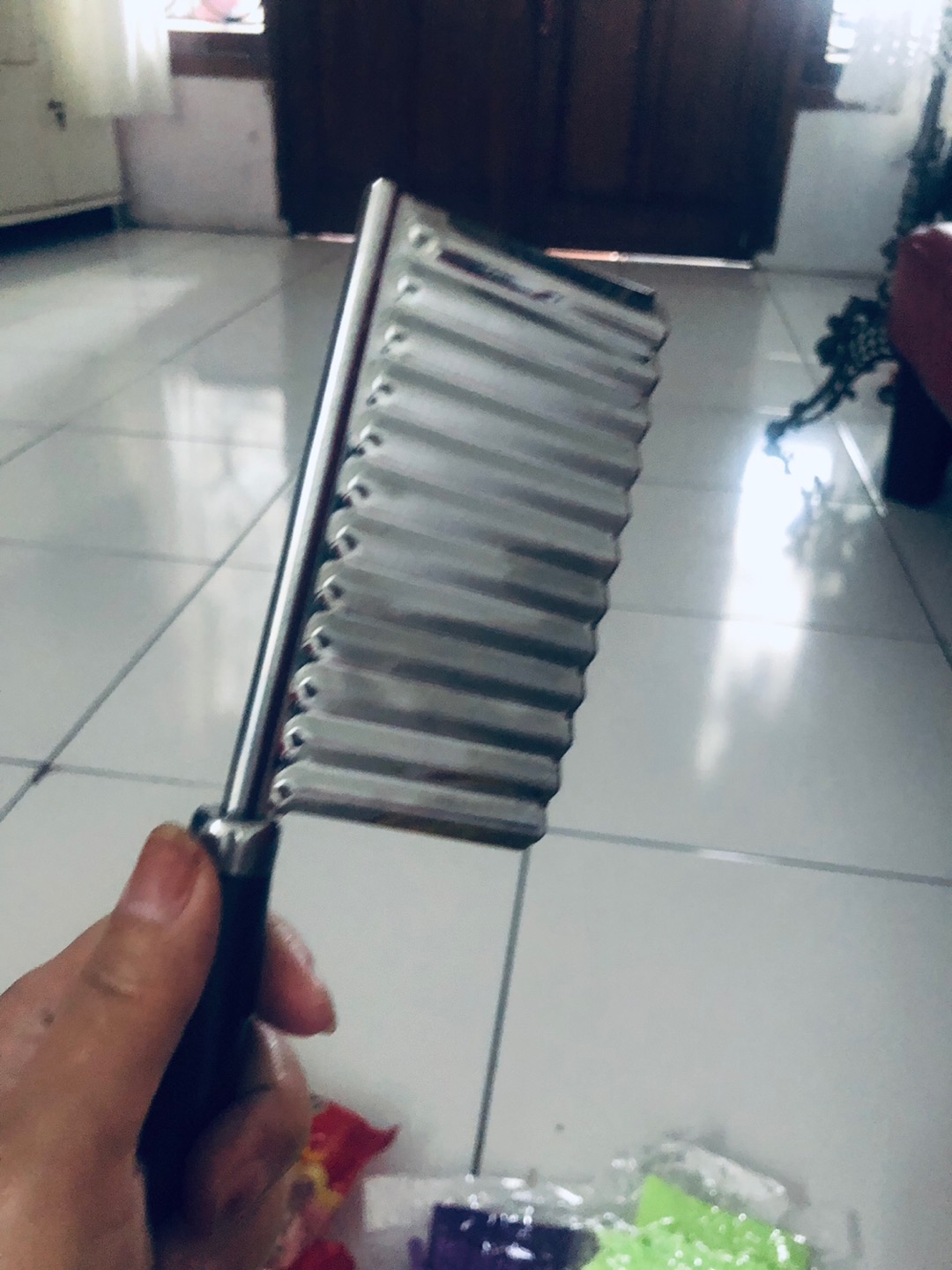 Pisau Gelombang Kentang Acar Mentimun Wortel Stainless