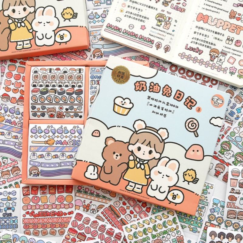 

Stiker lucu Aesthetic Tumblr Stiker DIY Design Buku Diary Telado jurnal