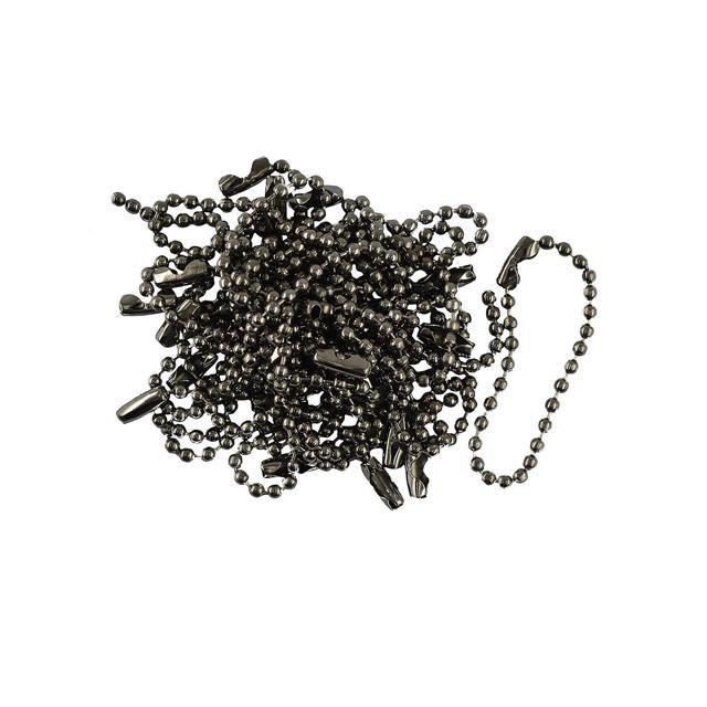 Gantungan Rantai Biji Lada Black Nickel Ring gantungan kunci kuku 1pc