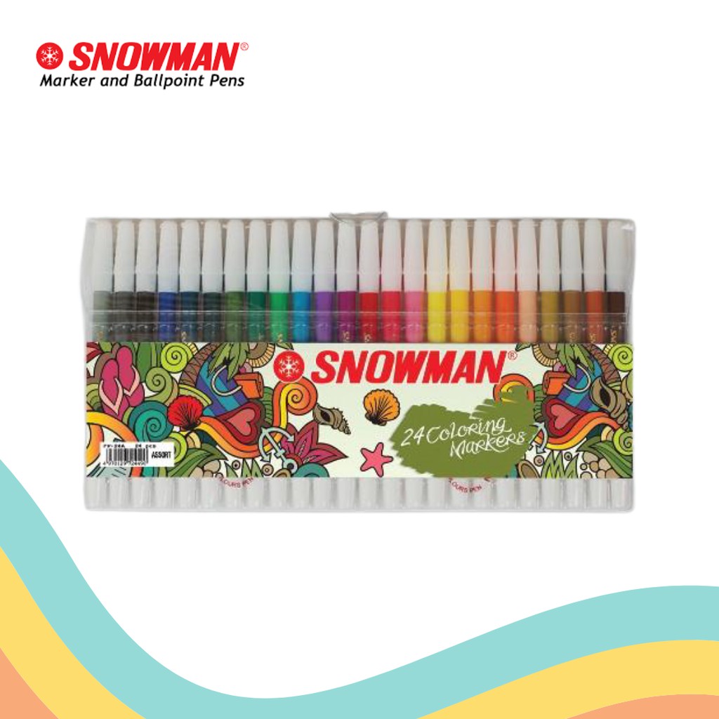 

SPIDOL 24 WARNA SNOWMAN (1 PCS)