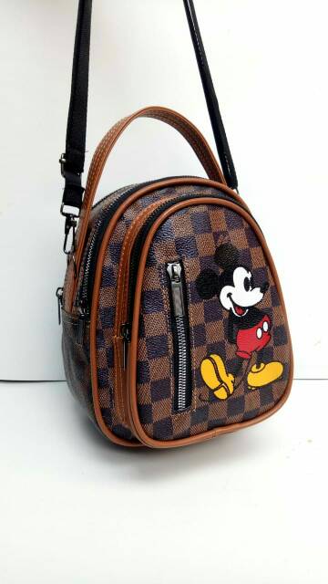 Tas mewah wanita/cahanel GG Import relpick bisa ransel Tas Mini mikey mouse LV