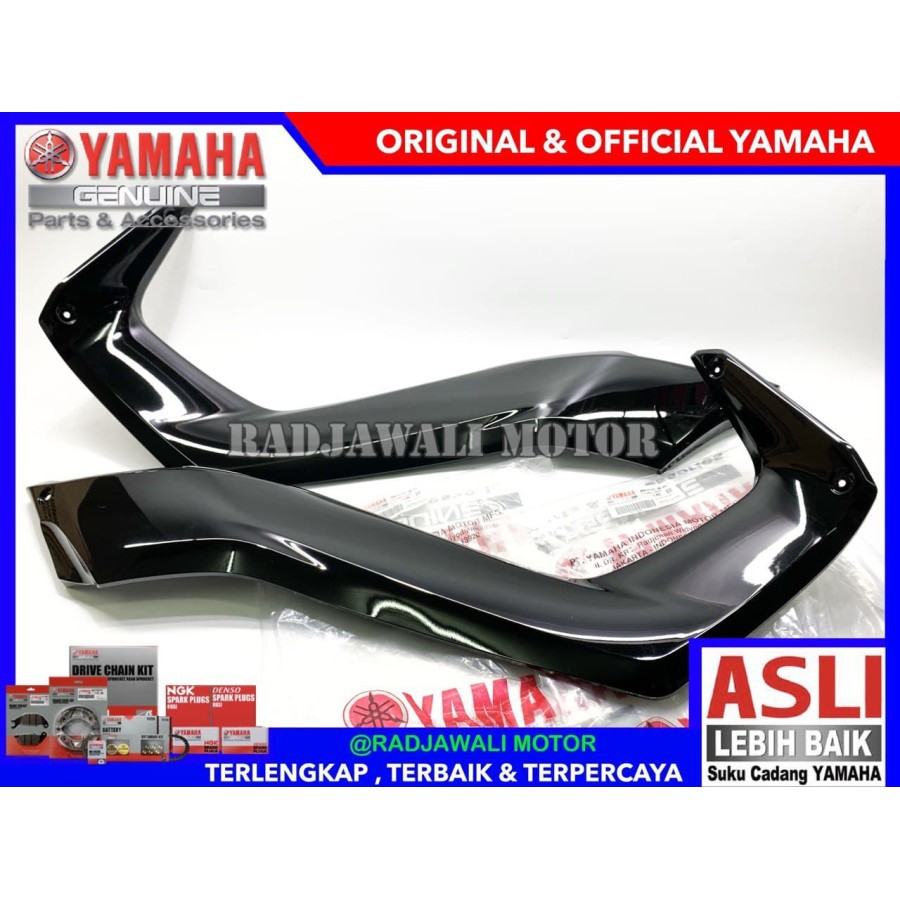 COVER SIDE DELTA BOX KIRI KANAN SET HITAM NEW NMAX 2020 ASLI YAMAHA B6H-F1731-00-P3 + B6H-F1741-00-P