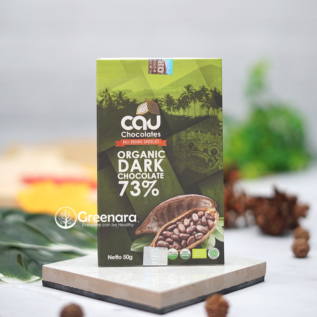 

Alsiha Sehat Alami Organik Cemilan Makanan Snack Sehat CAU Chocolate Organic Dark Chocolate 73% 50gr