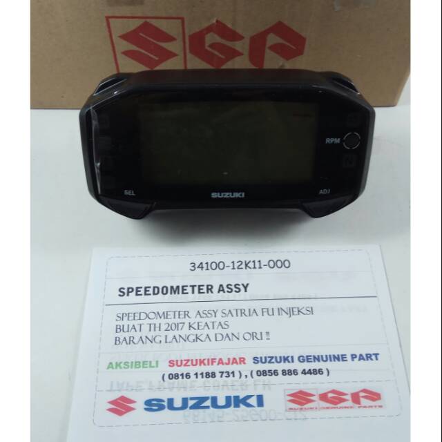 Spedometer/kilometer Speedometer Satria FU Fi 2017 keatas NON COD