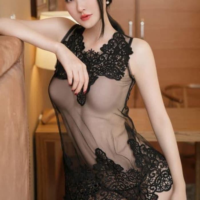 ACL1023 - Sexy Lingerie Baby Doll Transparan Baju Tidur Seksi Import