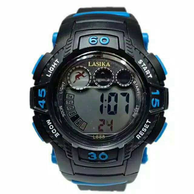 Jam Tangan Unisex Pria Sporty Lasika Tahan Air F-88