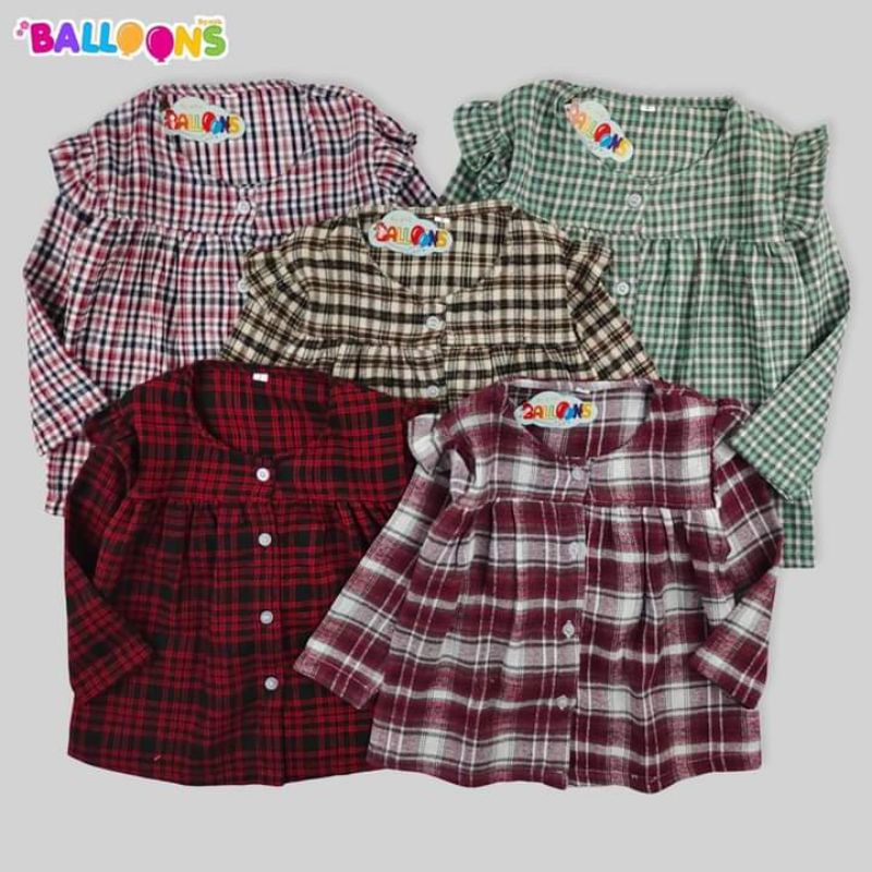 Dress anak perempuan / tunik flanel