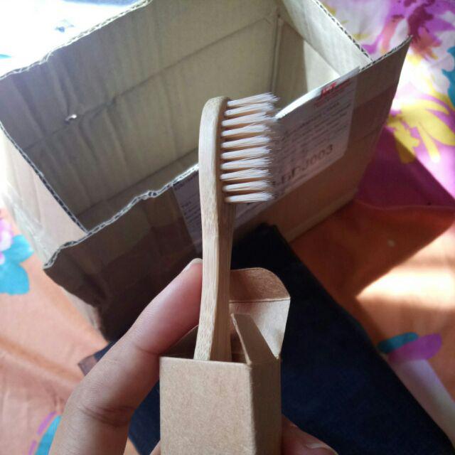 Ecofriendly Bamboo Toothbrush - Light Brown