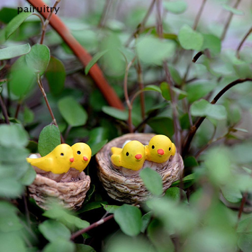 Prt Miniatur Sarang Burung Bahan resin Untuk Dekorasi Rumah