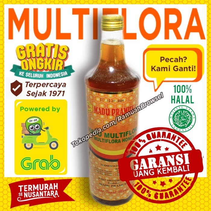 

Produk Eksklusif Madu Pramuka Alami (Madu Multiflora) 650ml Murah