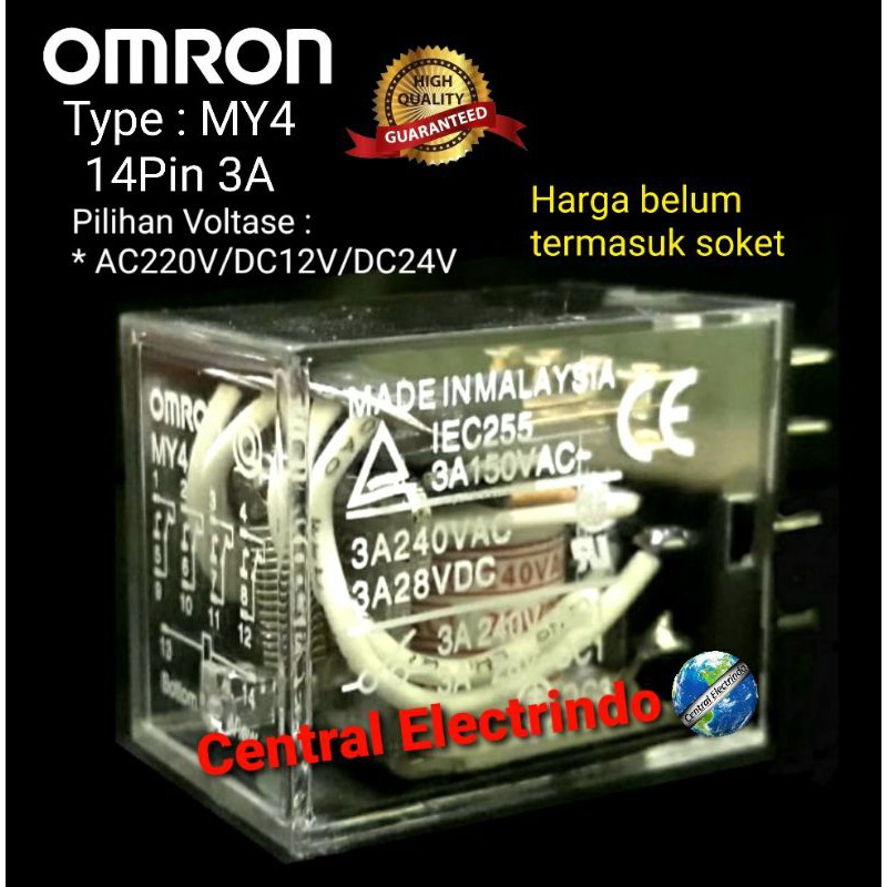 Relay Omron MY4 14Pin 3A.