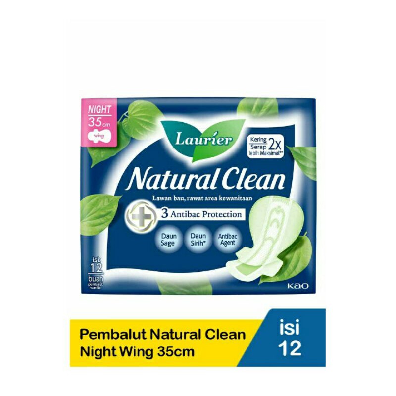 Laurier Natural Clean 12'S Night Wing35Cm