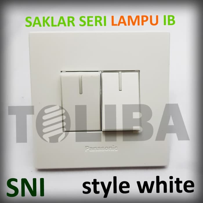 saklar seri lampu inbow panasonic style white / saklar minimalis inbow ib SNI