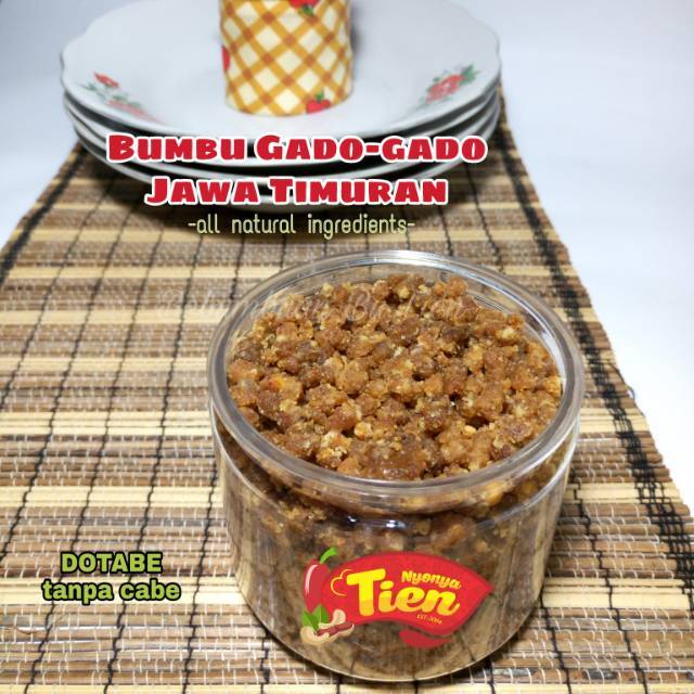 

[Tanpa Cabe ~ DOTABE] Bumbu GADO-GADO Ny Tien | Toples netto 300 gr | Friendly for your stomach