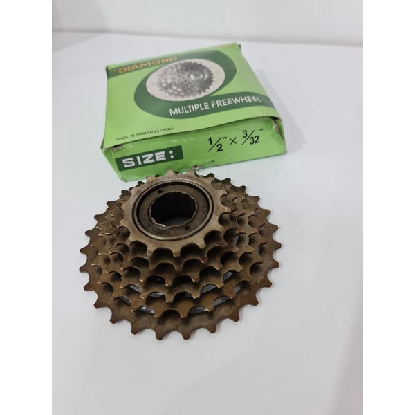 Sprocket  6 Speed | 7 Speed  Ulir/drat Gir belakang 14-28T Diamond