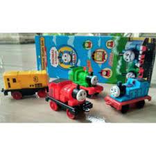 Mainan Thomas Train Set Mini Isi 4 pcs Mekanisme Pullback