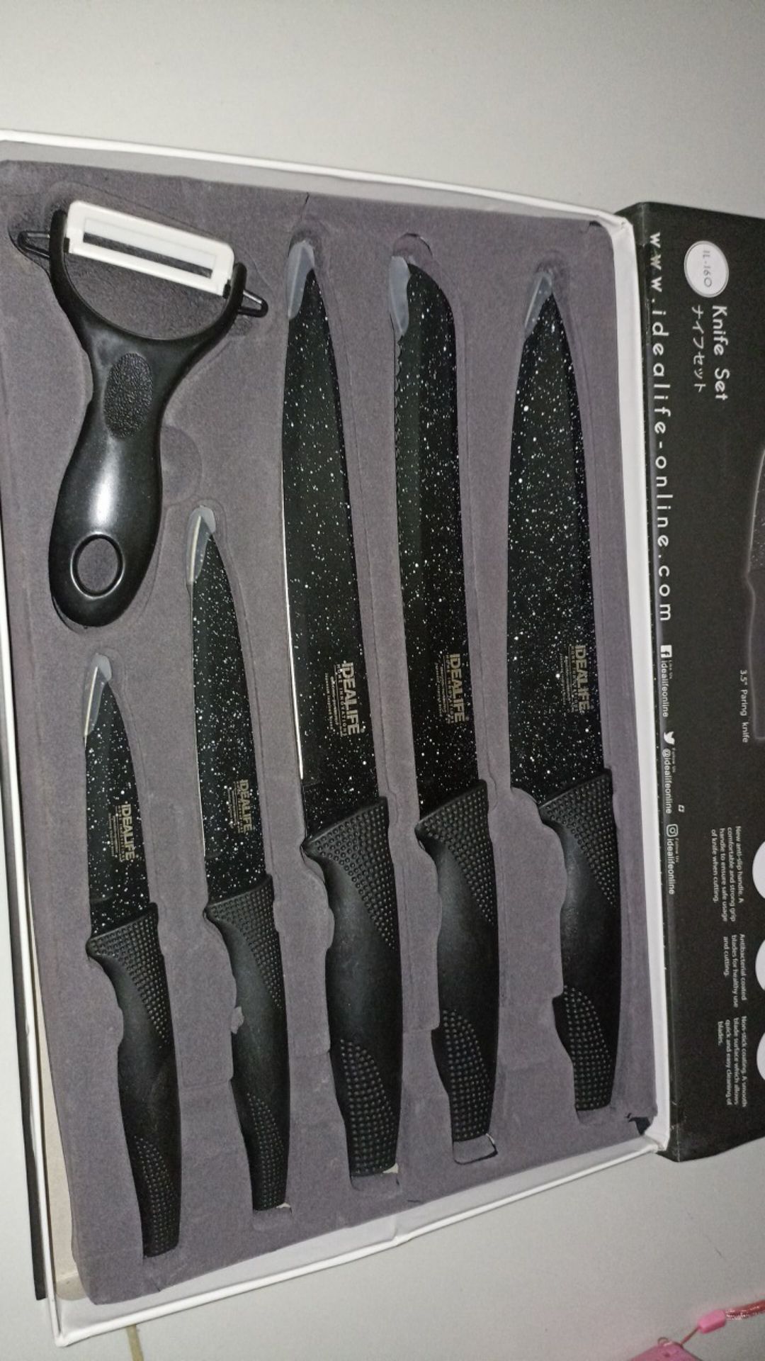 Idealife - Knife Set - Perlengkapan Pisau Dapur  Il-160