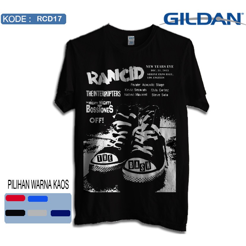 Kaos rancid band original gildan softstyle