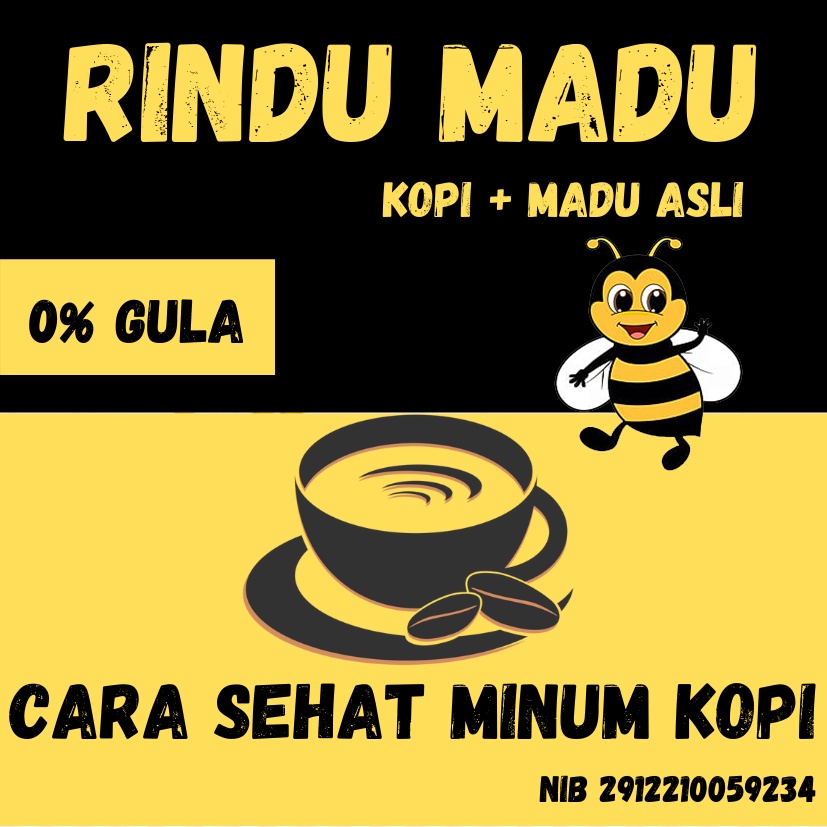 Rindu Madu | Kopi + Madu Asli | kopi tanpa gula | obat kuat diet impotensi alami | obat kanker alami-2