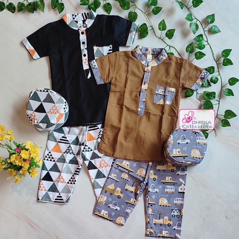 0-3Thn KOKO TURKI LittleKoda (A) Baju Koko Anak plus Peci