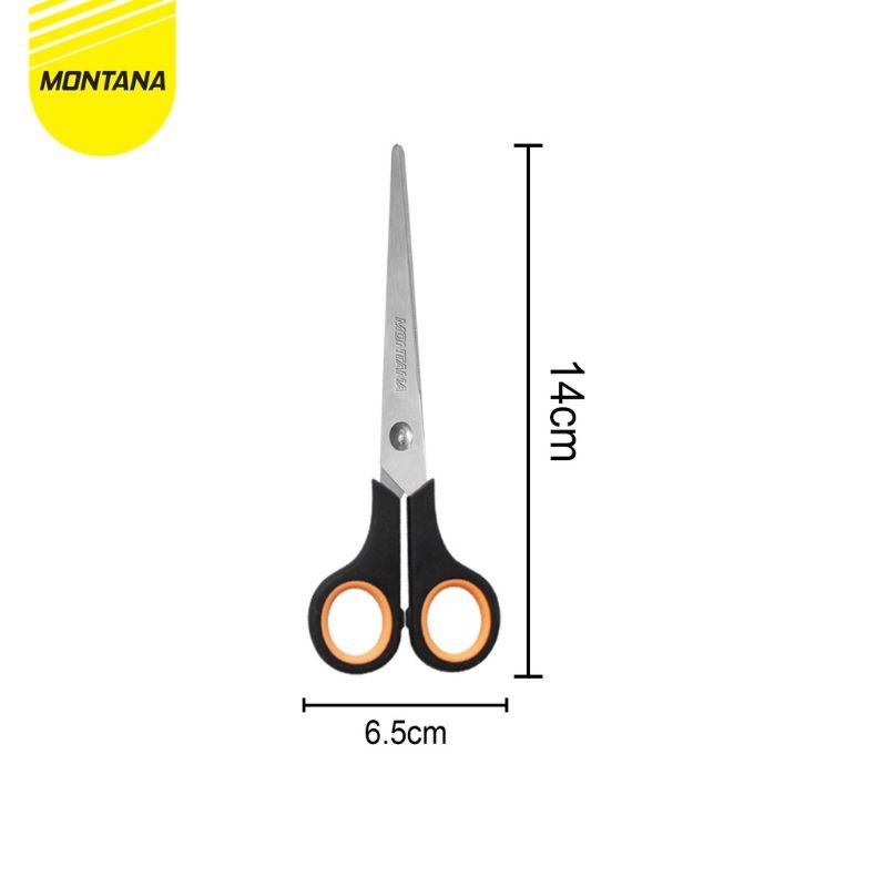 

Montana Gunting Kertas Stl-550(1pcs) - Scissors 5inch Hitam