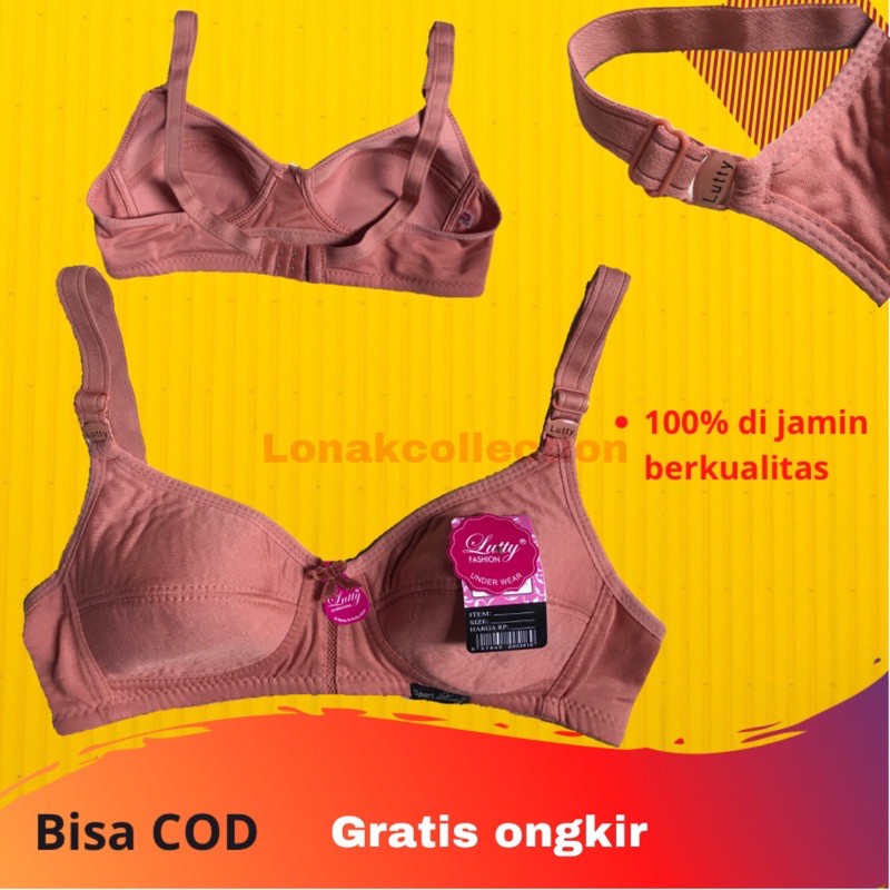 BH Lutty wanita Bra remaja/sport wanita tanpa kawat /busa murah ukuran 75/34-80/37-85/38/BEHA kutang