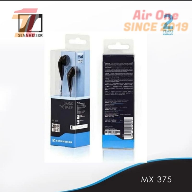 AirOne Earphone headset SENNHEISER MX 375