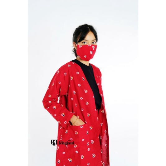 Outer Jumputan Handmade. Jumputan Asli Solo.