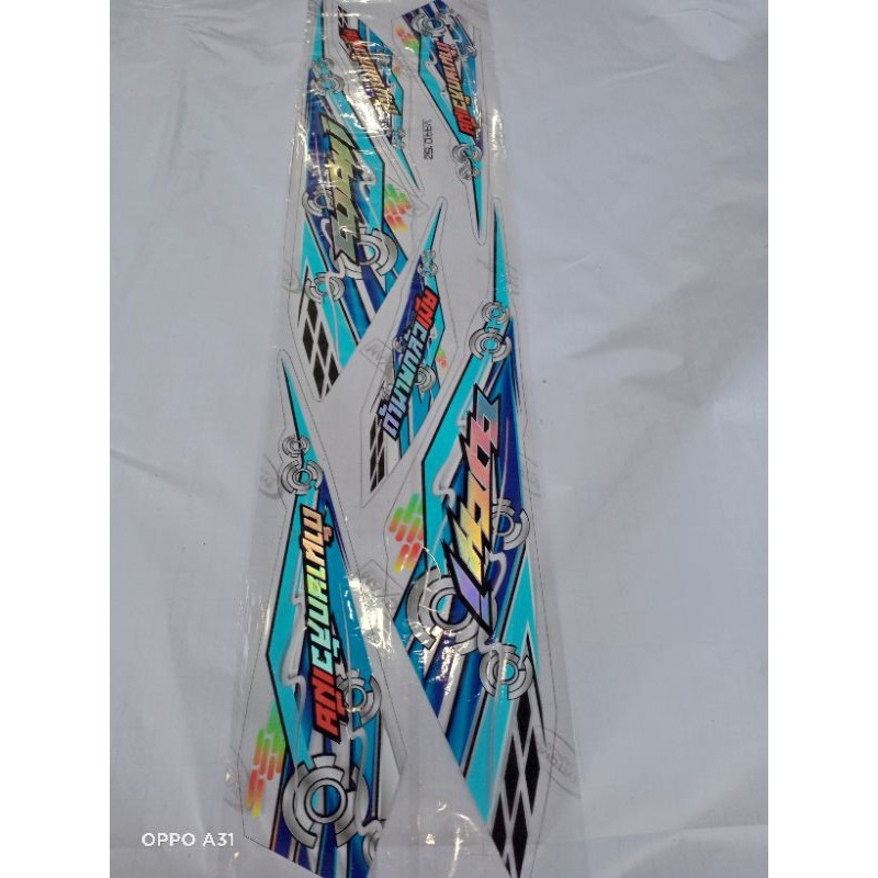 STRIPING variasi Transparan semi hologram Vario 150 old